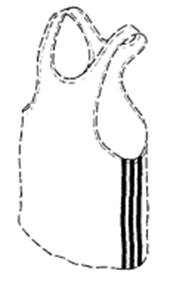 A black and white outline of a tank top

Description automatically generated