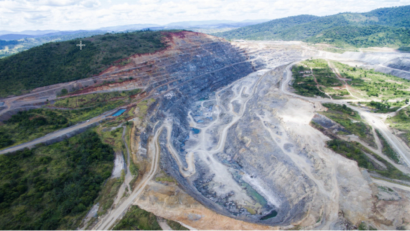 A aerial view of a quarry

Description automatically generated